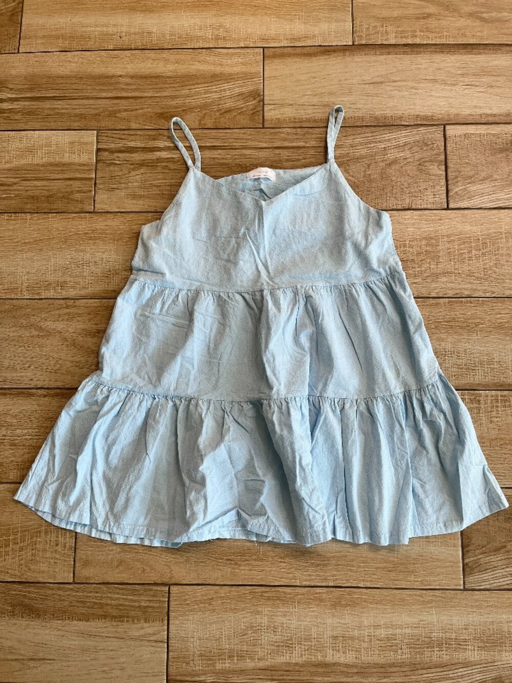 Womens Oak + Fort Blue Mini Dress / Tunic Tank - S